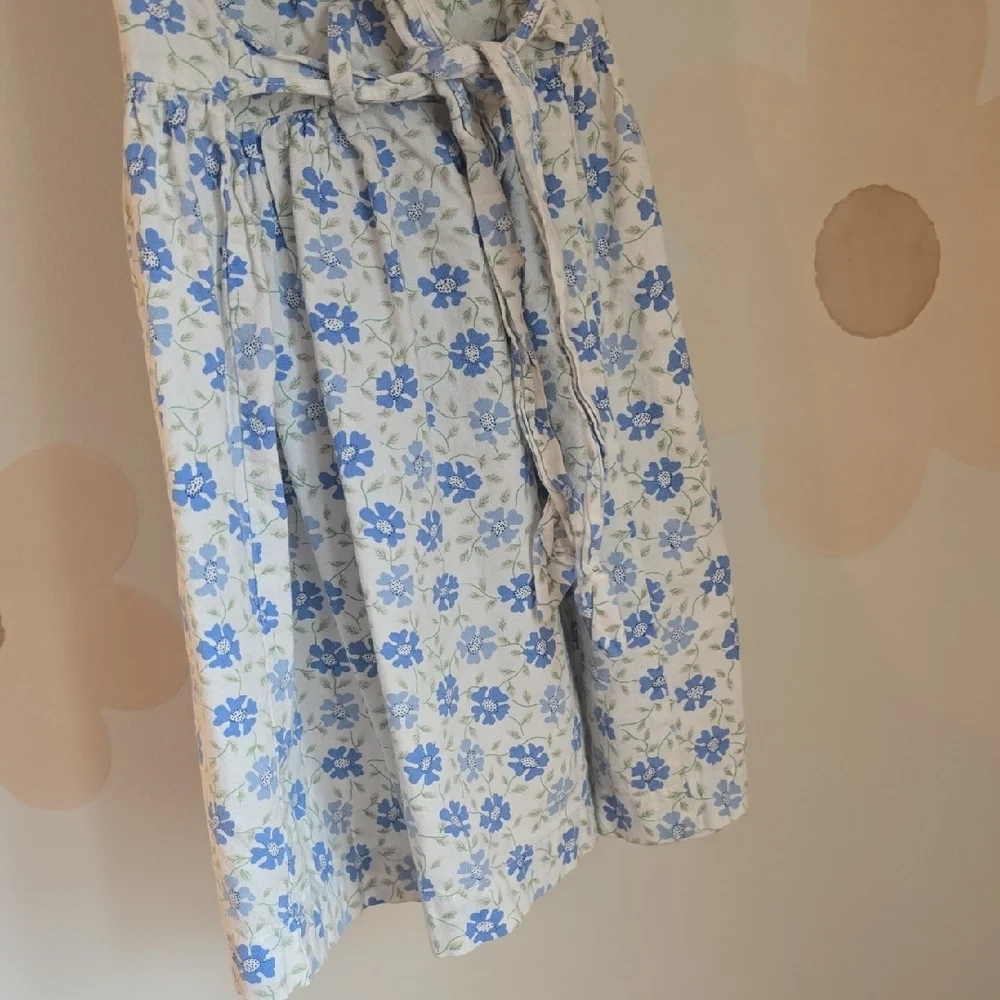 Vintage Floral Blue and White Girls Dress Size 3 - Picture 3 of 7
